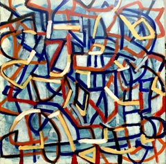 Arancione e blu (Serie Graffiti Lines)