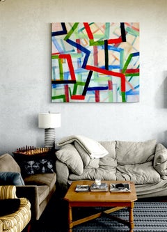 "P.E.S." (Patricia's Endless Spring), Abstraktes geometrisches Gemälde