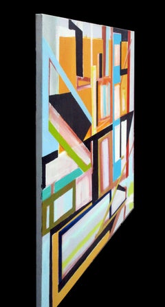 Robert W. Petrick, City Life (Abstract Painting, Construction)