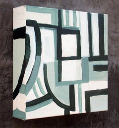 Robert W. Petrick, Green Monochrome #1 (Abstract Painting)