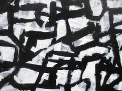 Robert W. Petrick, Rethinking (Abstract Painting, Black and White Painting)