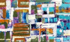 Stoop, Serie Ziggurat, Pintura Geométrica Abstracta