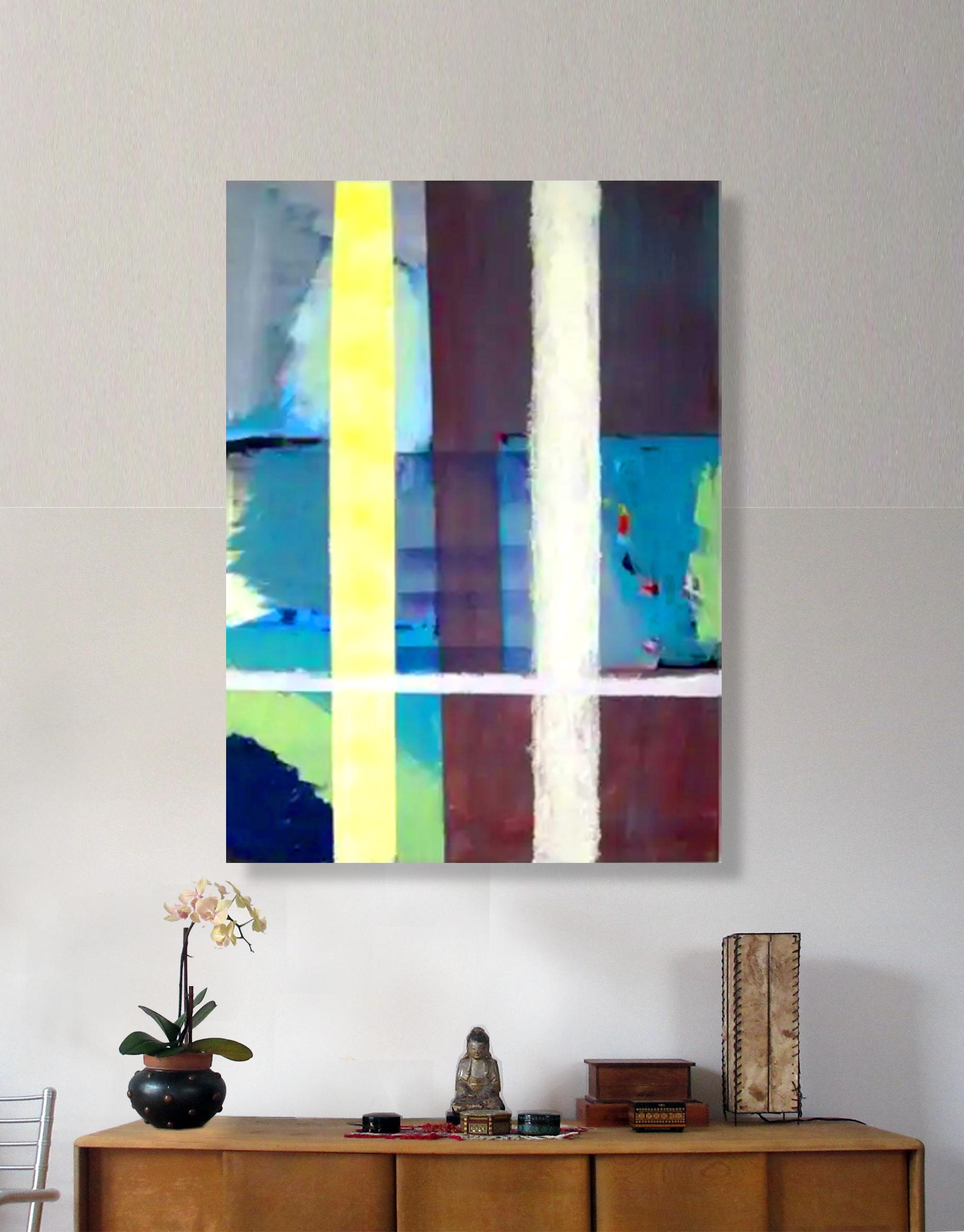 Serie di strisce, Senza titolo #14 - Painting di Robert Petrick