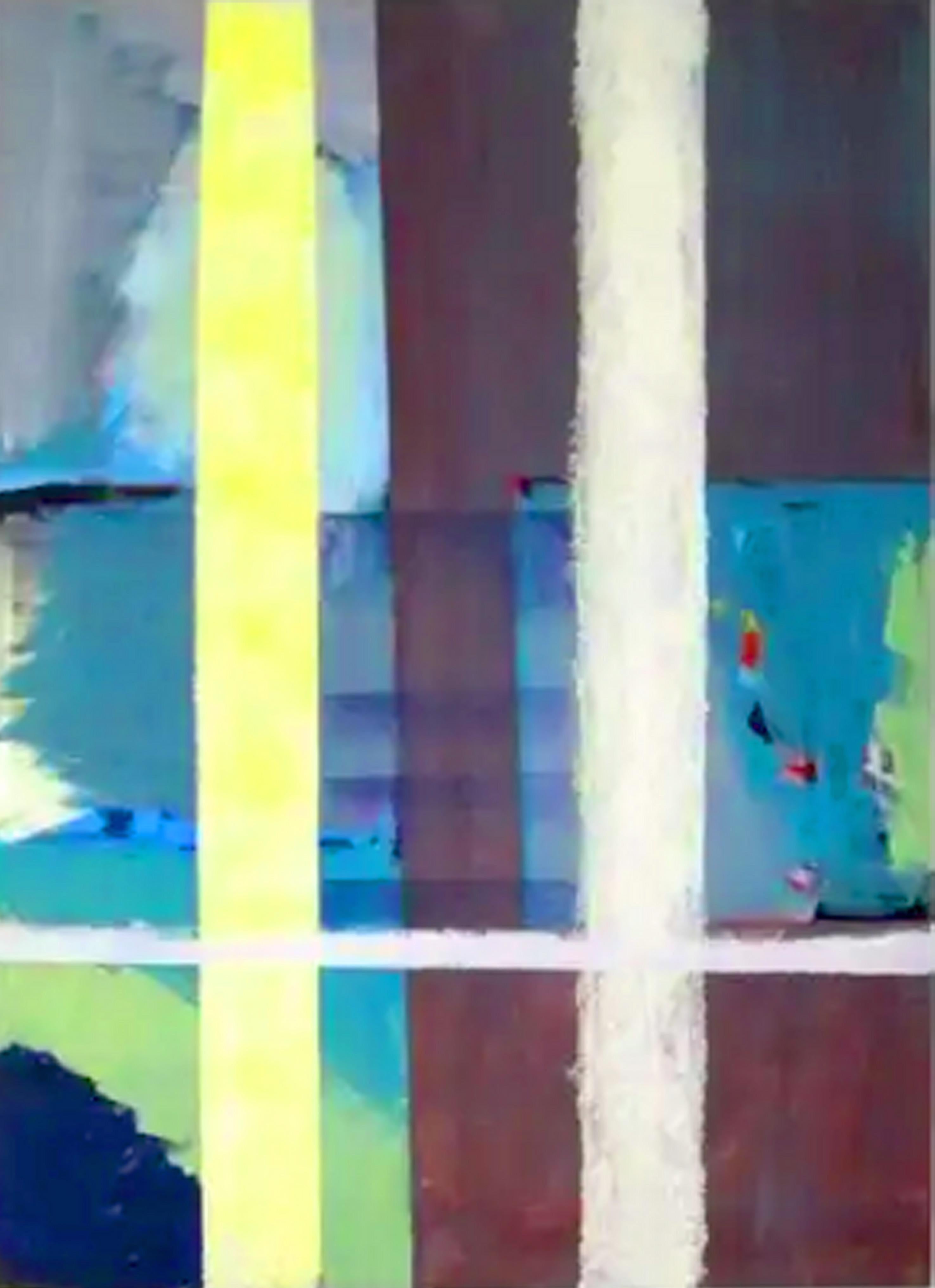 Abstract Painting di Robert Petrick - Serie di strisce, Senza titolo #14