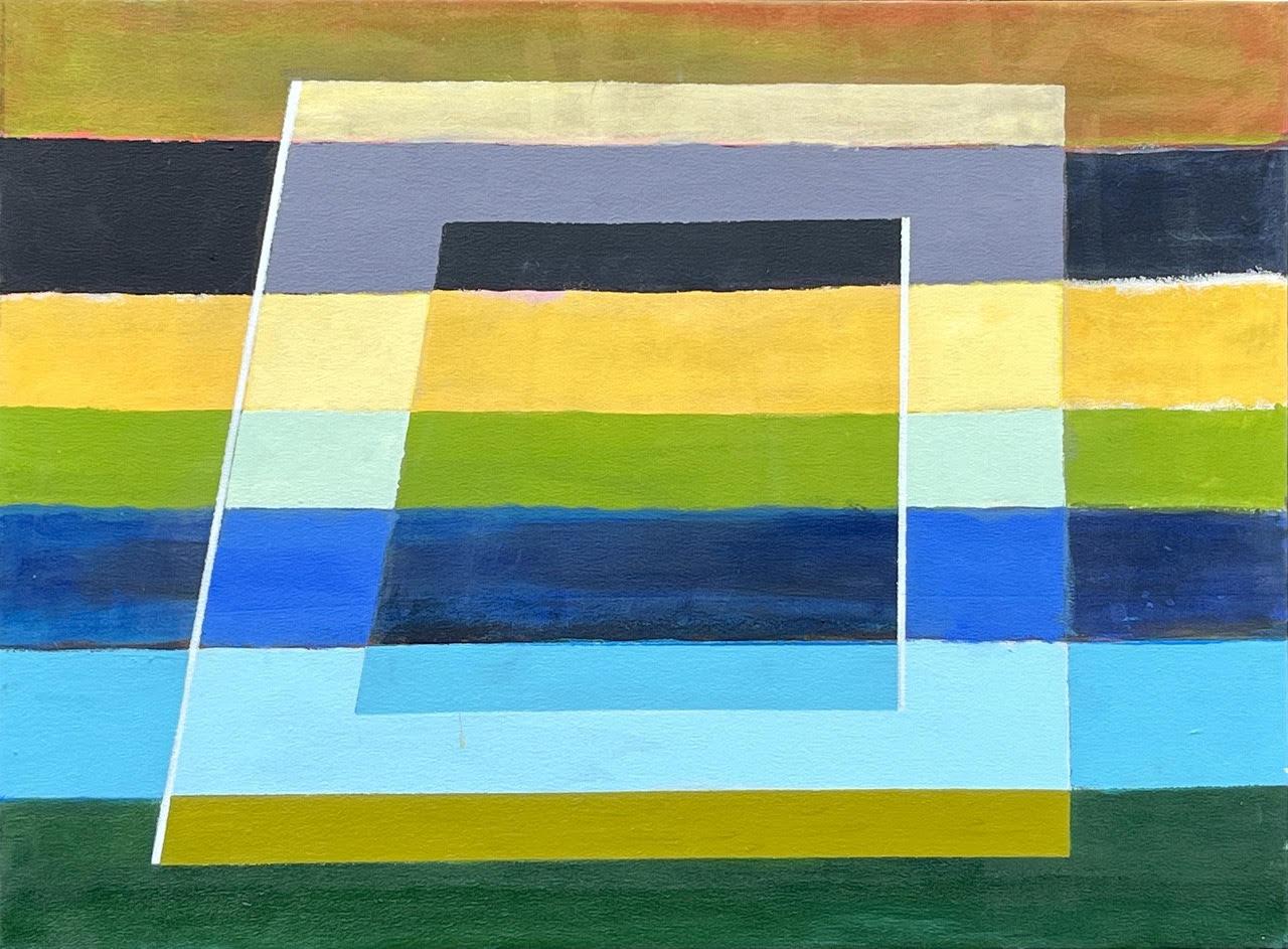 Strisce e forme #8, Serie di strisce e forme, Pittura geometrica astratta