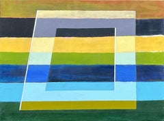 Strisce e forme #8, Serie di strisce e forme, Pittura geometrica astratta