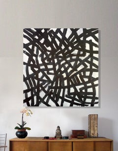 Walking the Walk, unstretched from Abstract Geometric Graffiti Line Style Series