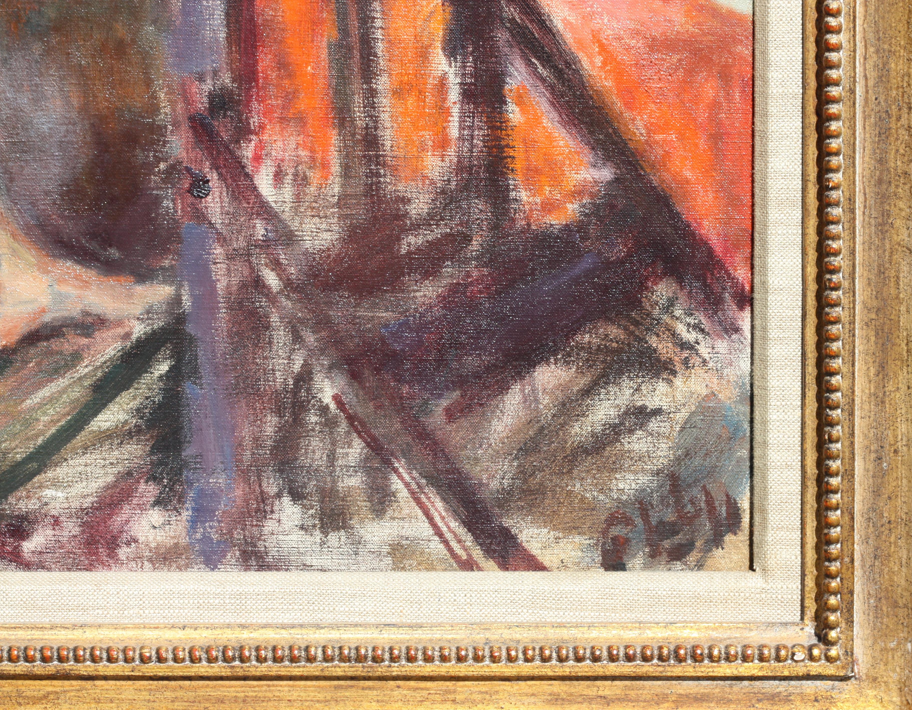 
Robert Philipp, (Amerikaner, 1904-1992)
Der Kritiker, 1965,
signiert, rückseitig ebenfalls signiert, datiert und betitelt
25 x 30 Zoll, insgesamt 32 x 37 Zoll.
