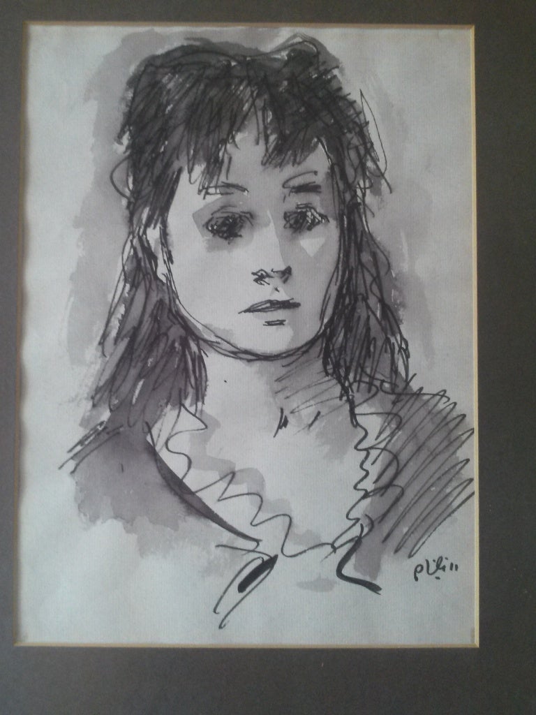 Beautiful Woman watercolor painting by Robert Philipp For Sale 2