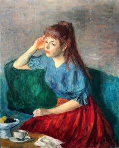 Jeune fille en bleu