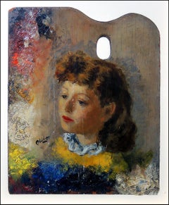 Robert Philipp Rare Original Painting Oil On Board Signed Portrait Artwork SBO