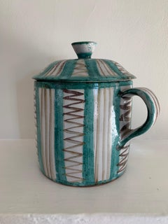 Robert Picault (1919-2000) Vaso con coperchio, Vallauris, Francia, anni '50
