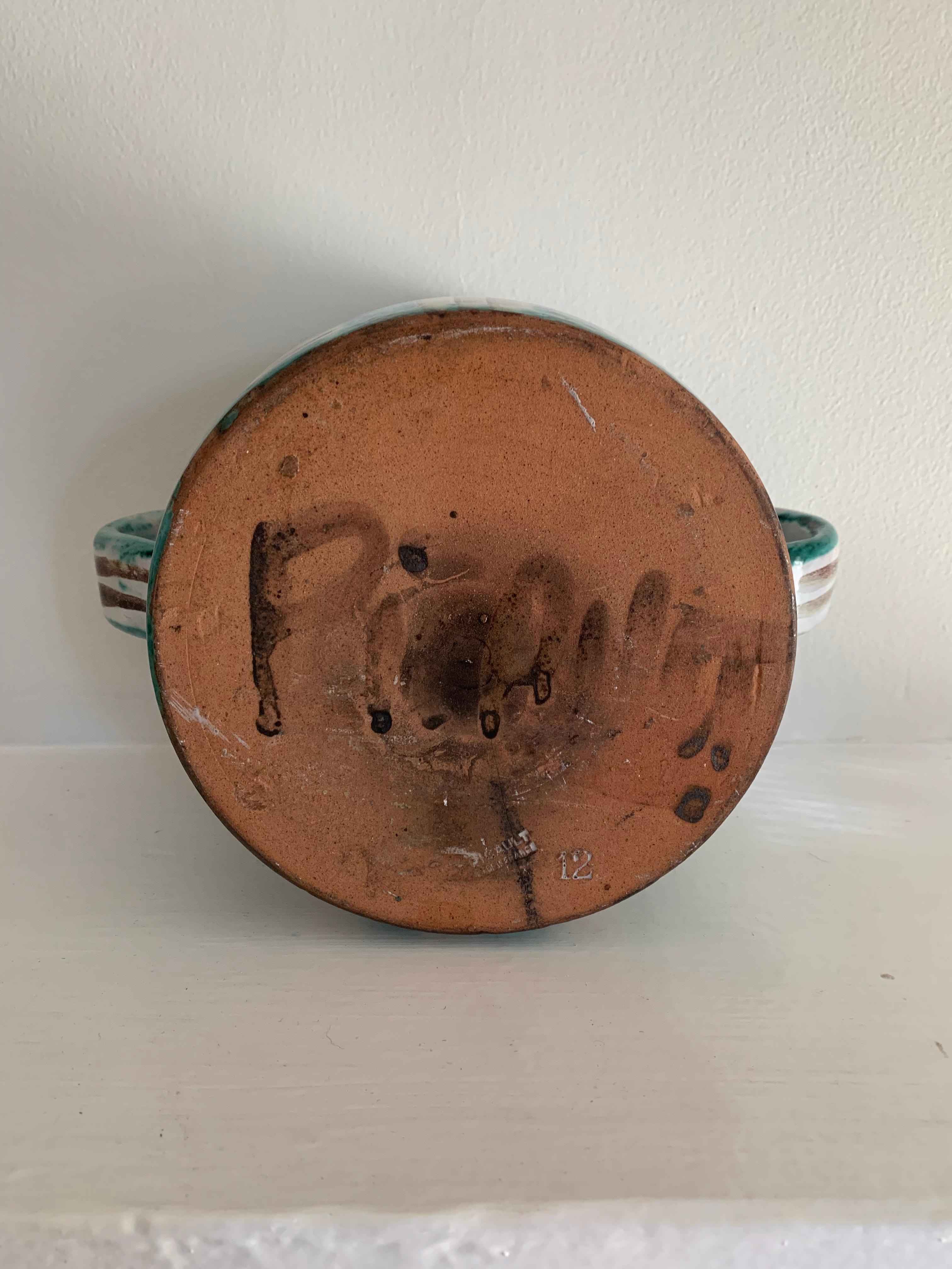 Robert Picault (1919-2000) Vaso con coperchio, Vallauris, Francia, anni '50 in vendita 2