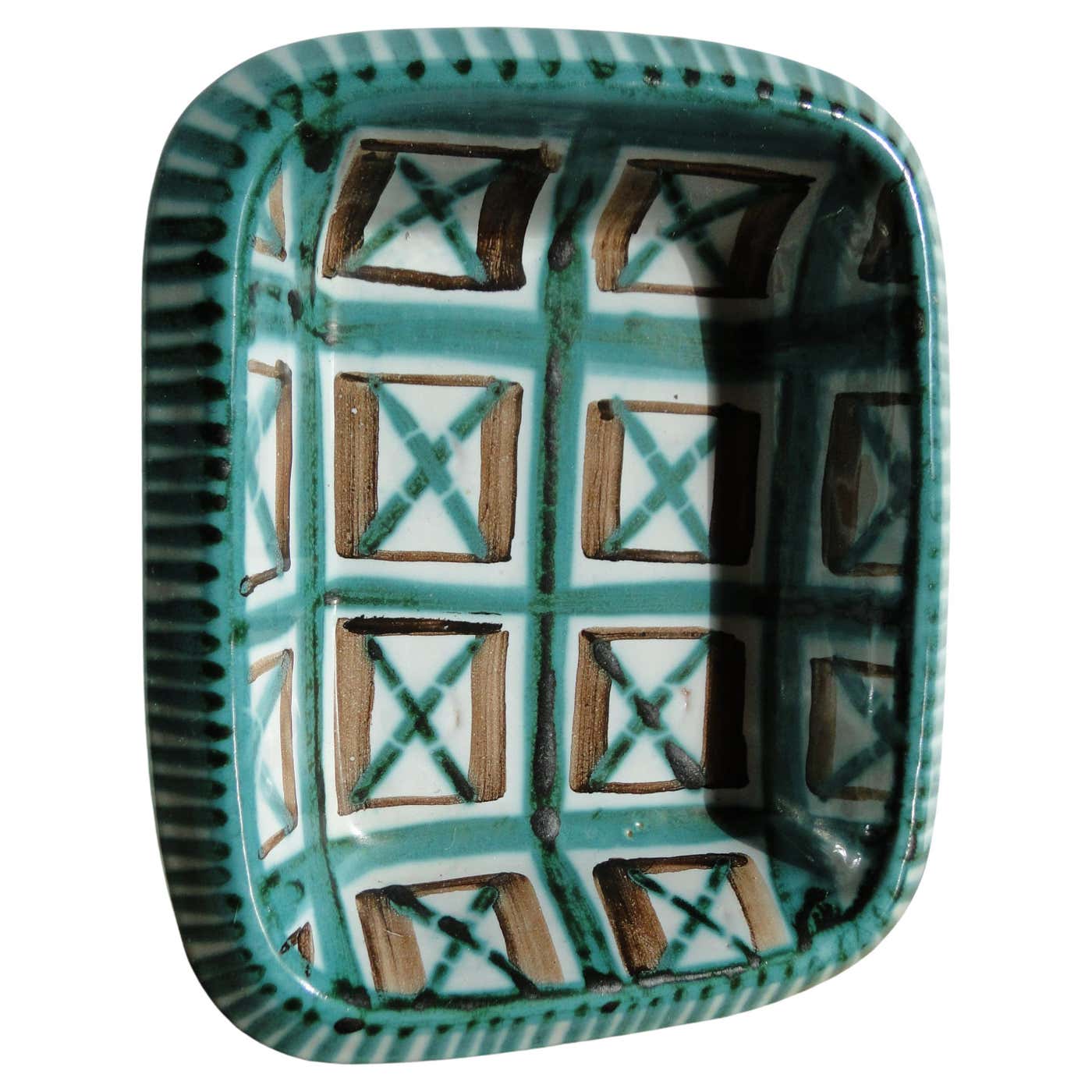 Robert Picault Ceramic Vallauris France Ceramic Platter Mid Century For robert-picault-ceramic-vallauris-france-ceramic-platter-mid-century-for