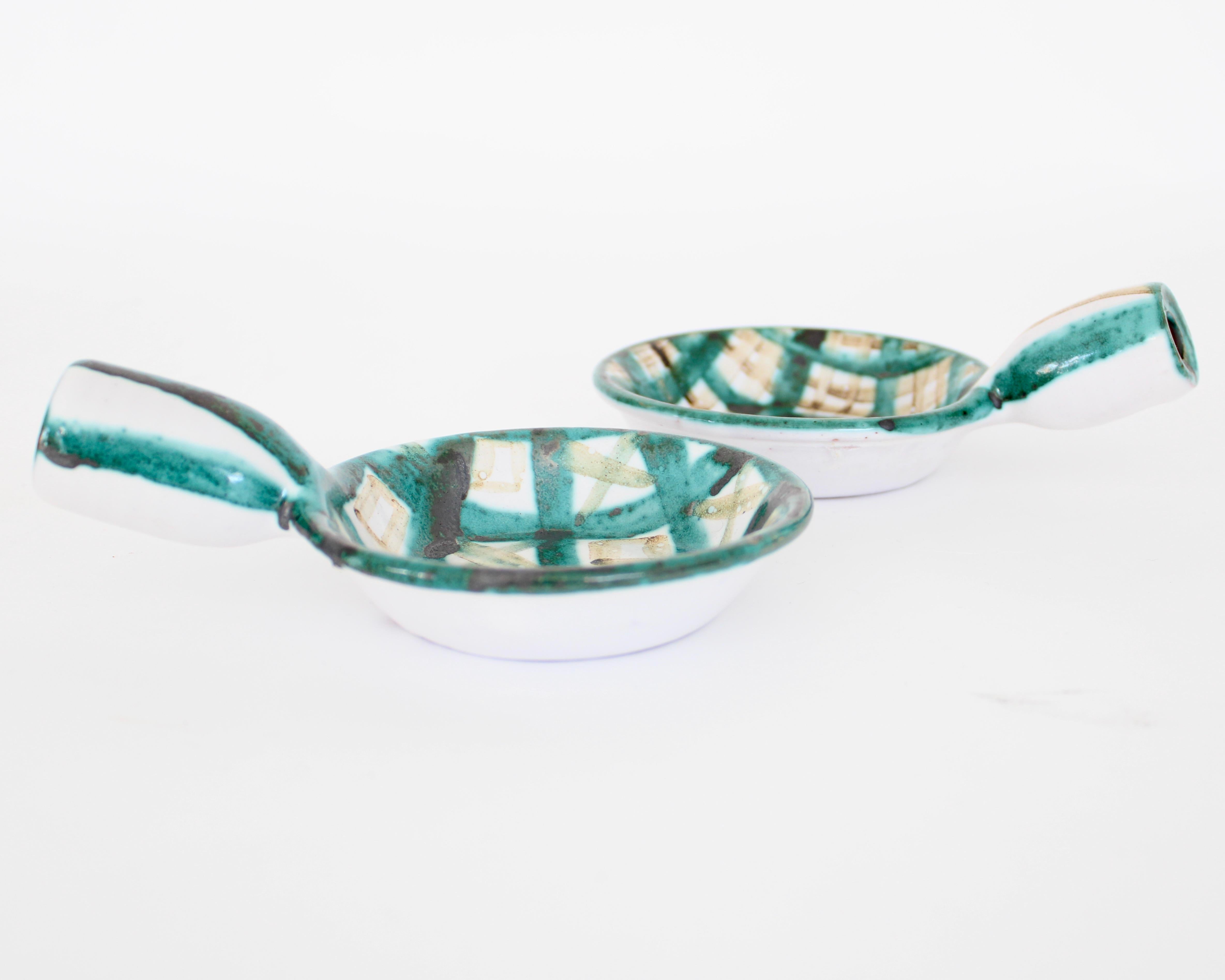 Robert Picault French Ceramic Artist Set of Eight Ceramic Appetizer Dishes 6