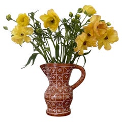 Robert Picault Vaso brocca in ceramica francese