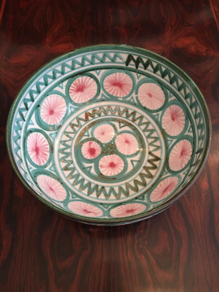 Robert Picault Large Ceramic Bowl by Vallauris, France, ca. 1950s In Excellent Condition In Geneva, CH
