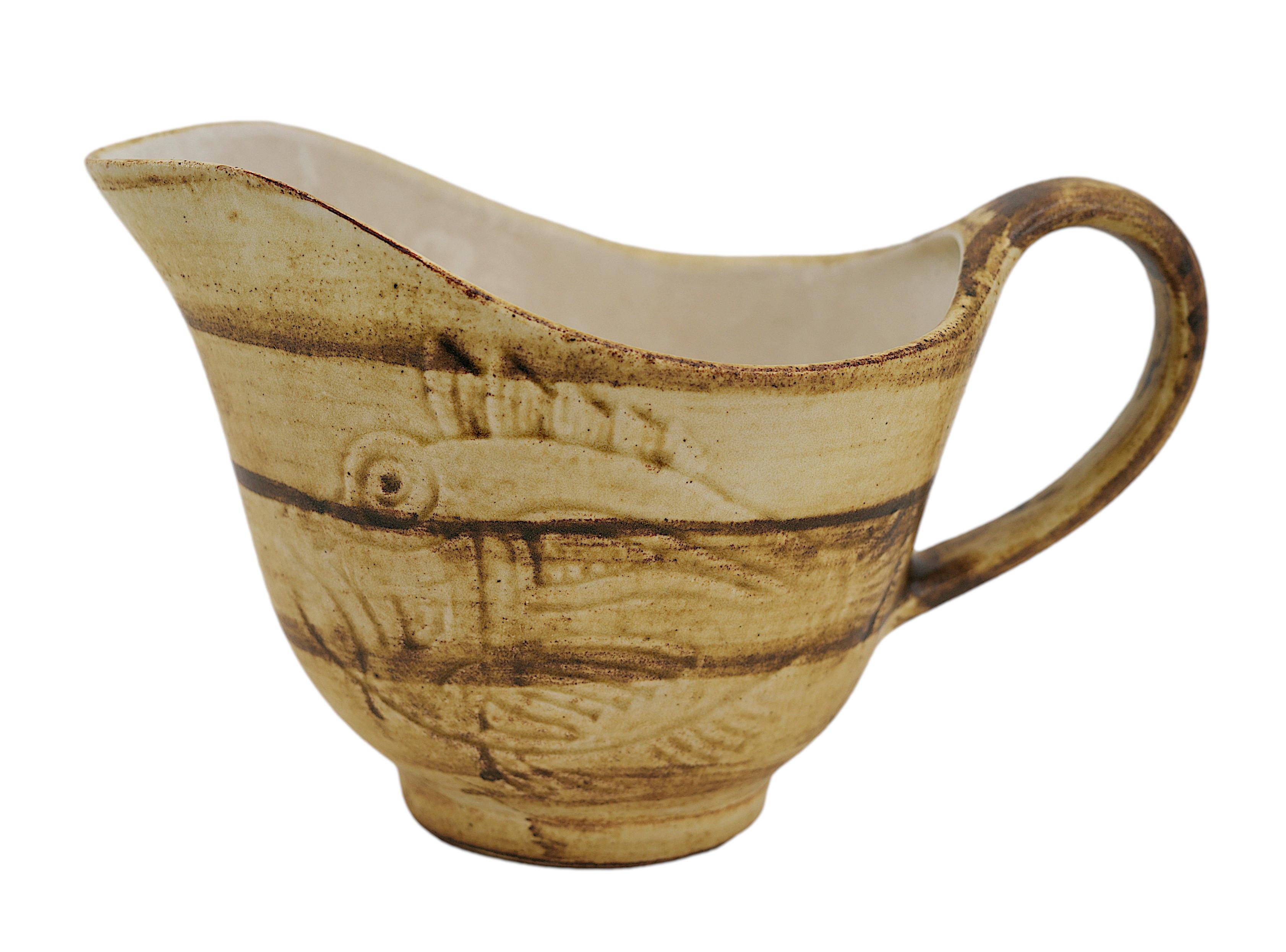 Robert Picault Longchamp French Ceramic Fish Set, 1970s (Keramik) im Angebot
