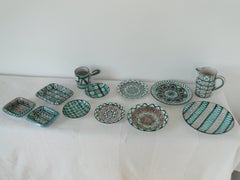 Robert Picault Lotto di 12 ceramiche Vallauris Francia, metà del secolo scorso