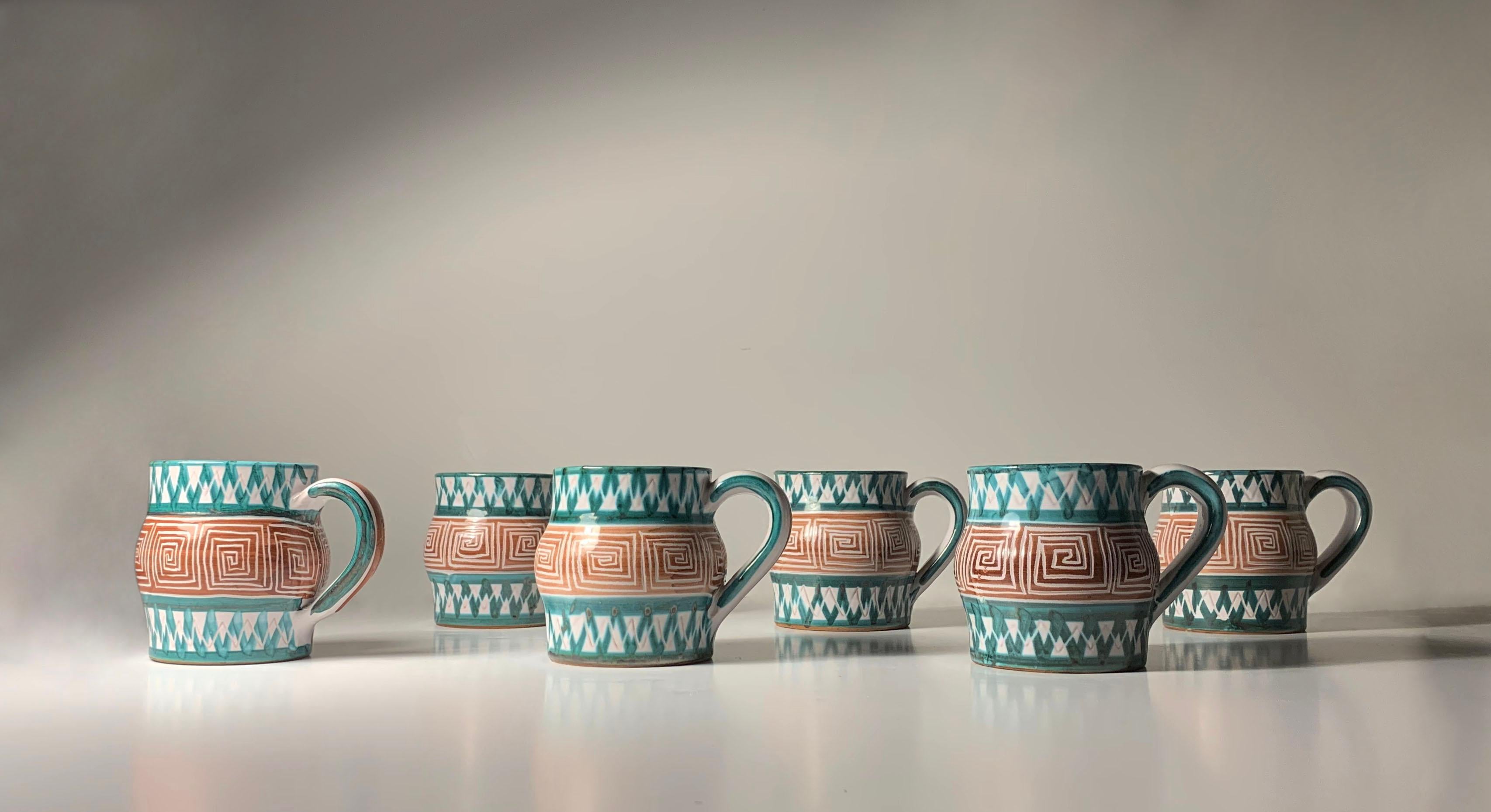 Robert Picault set of 6 cups.