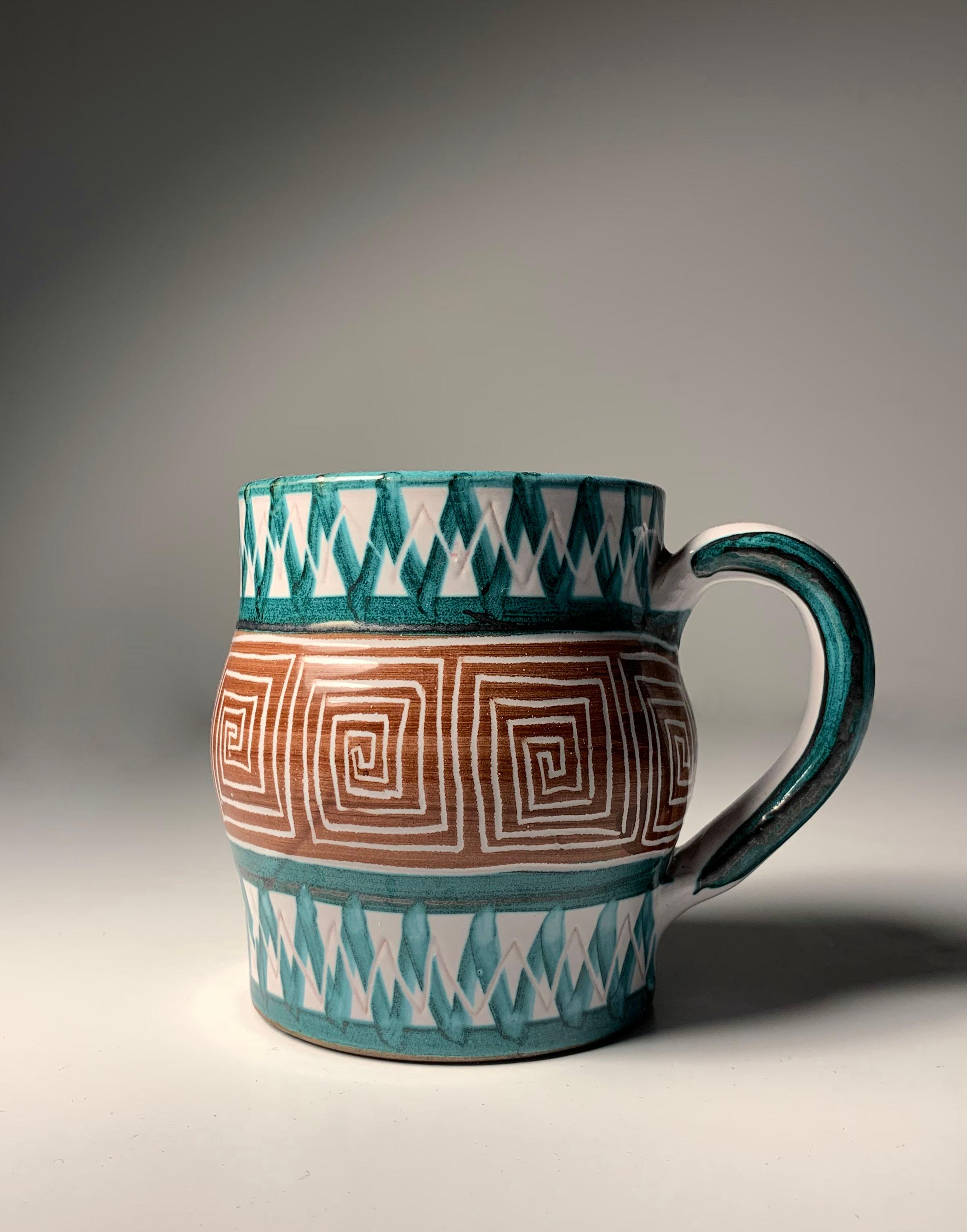 Mid-Century Modern Robert Picault Set of 6 Cups For Sale