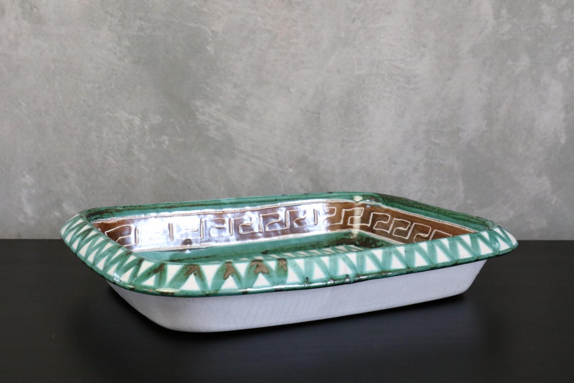 Robert Picault, Set di due piatti in ceramica, firmati, Vallauris, Francia, anni '50 in vendita 6