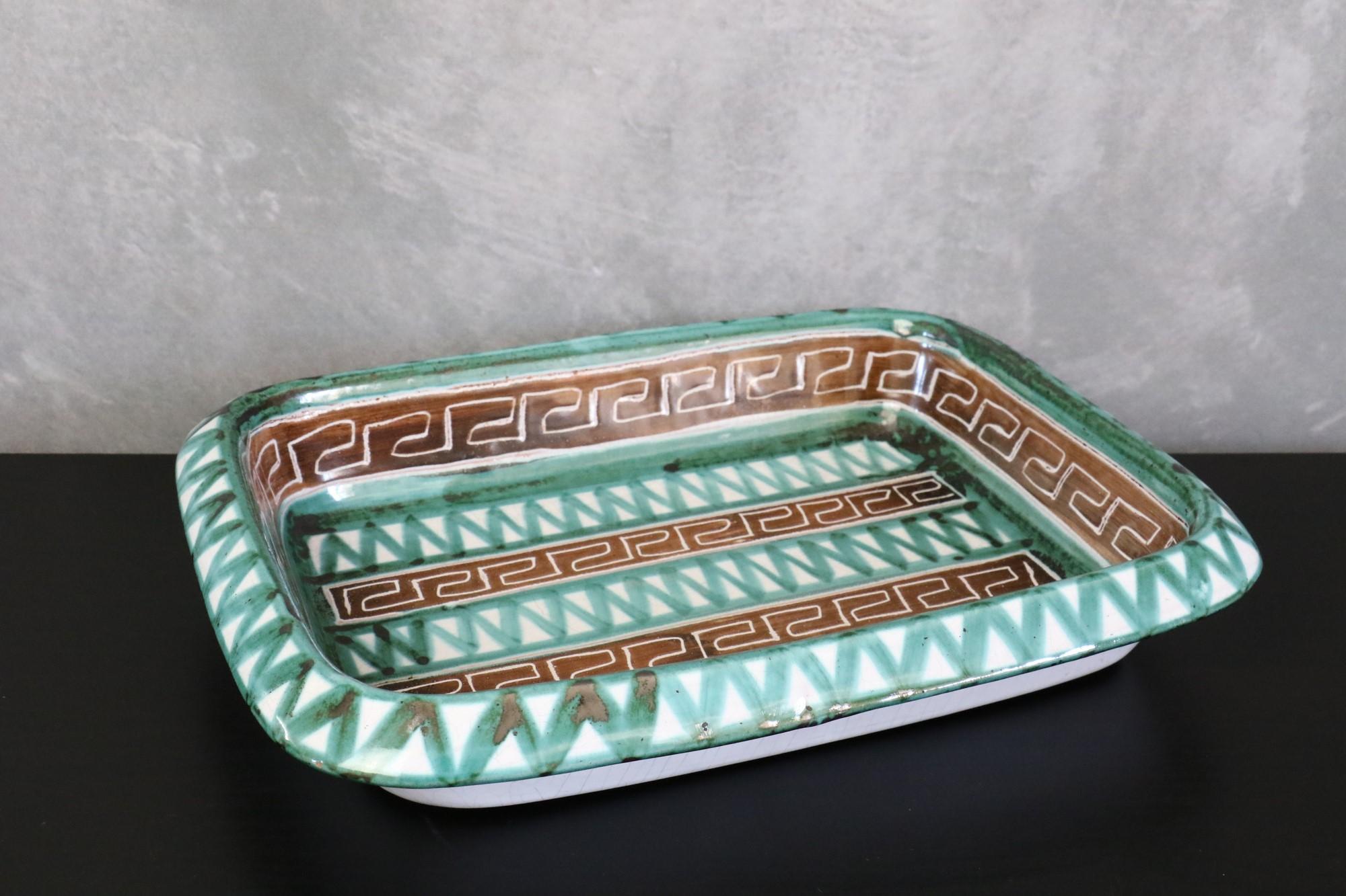 Robert Picault, Set di due piatti in ceramica, firmati, Vallauris, Francia, anni '50 in vendita 7