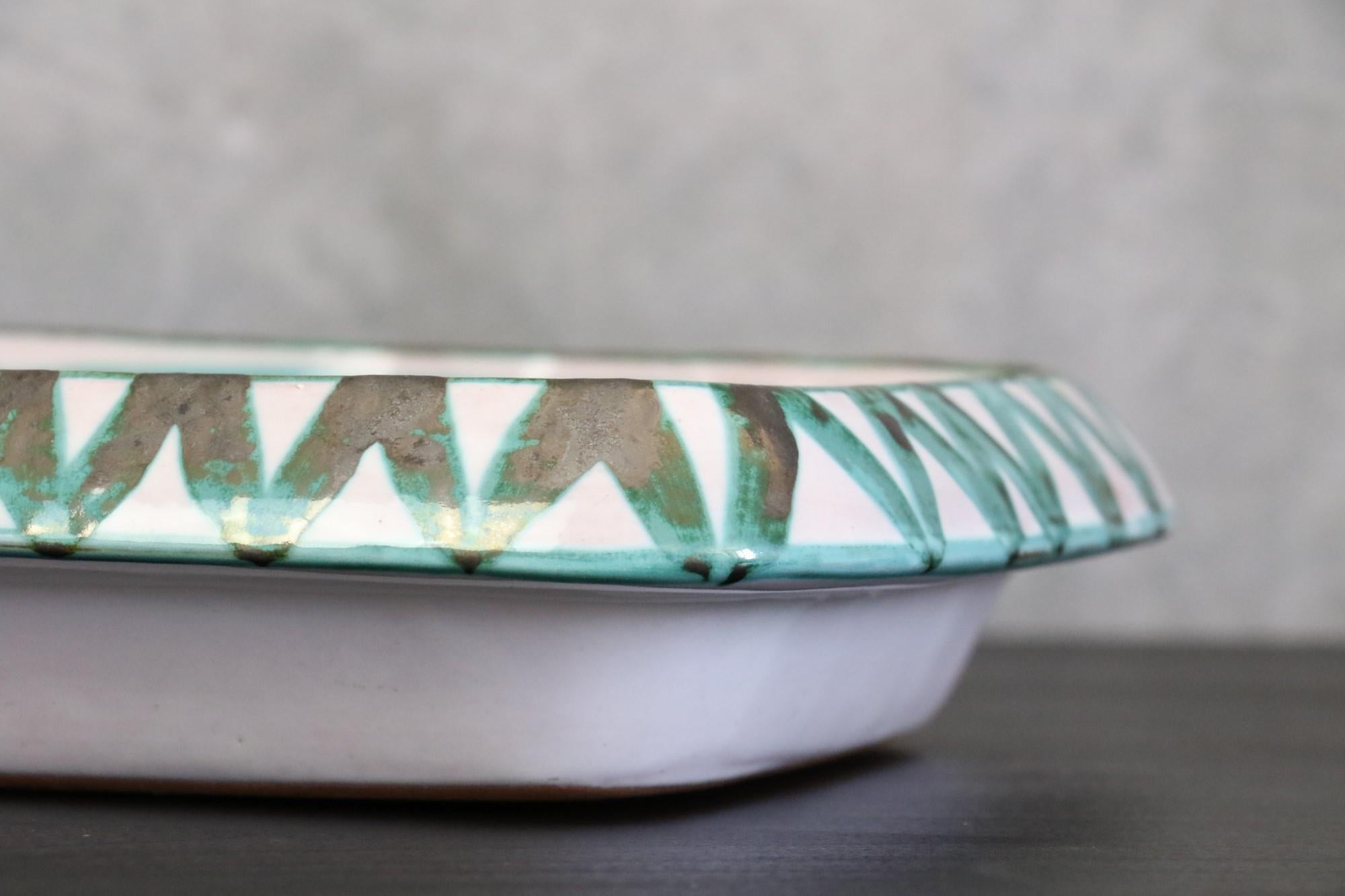 Robert Picault, Set di due piatti in ceramica, firmati, Vallauris, Francia, anni '50 in vendita 9
