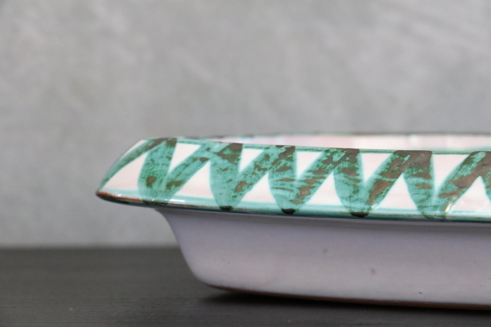 Robert Picault, Set di due piatti in ceramica, firmati, Vallauris, Francia, anni '50 in vendita 10