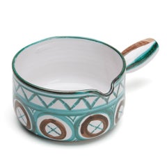 Robert Picault Vallauris Mid-Century Hand Painted Pottery Pan Shaped Dish