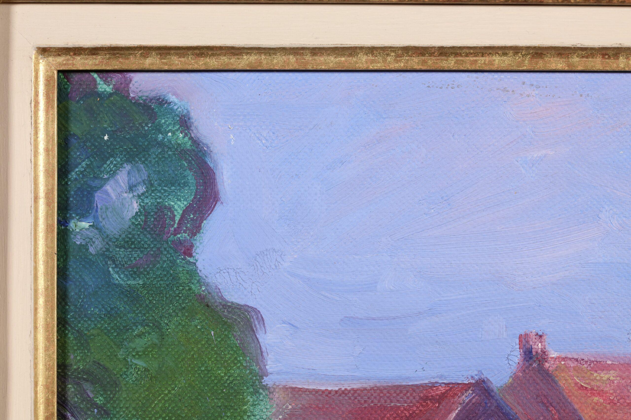 Una granja de Sussex - Paisaje fauvista Pintura al óleo de Robert Polhill Bevan en venta 2