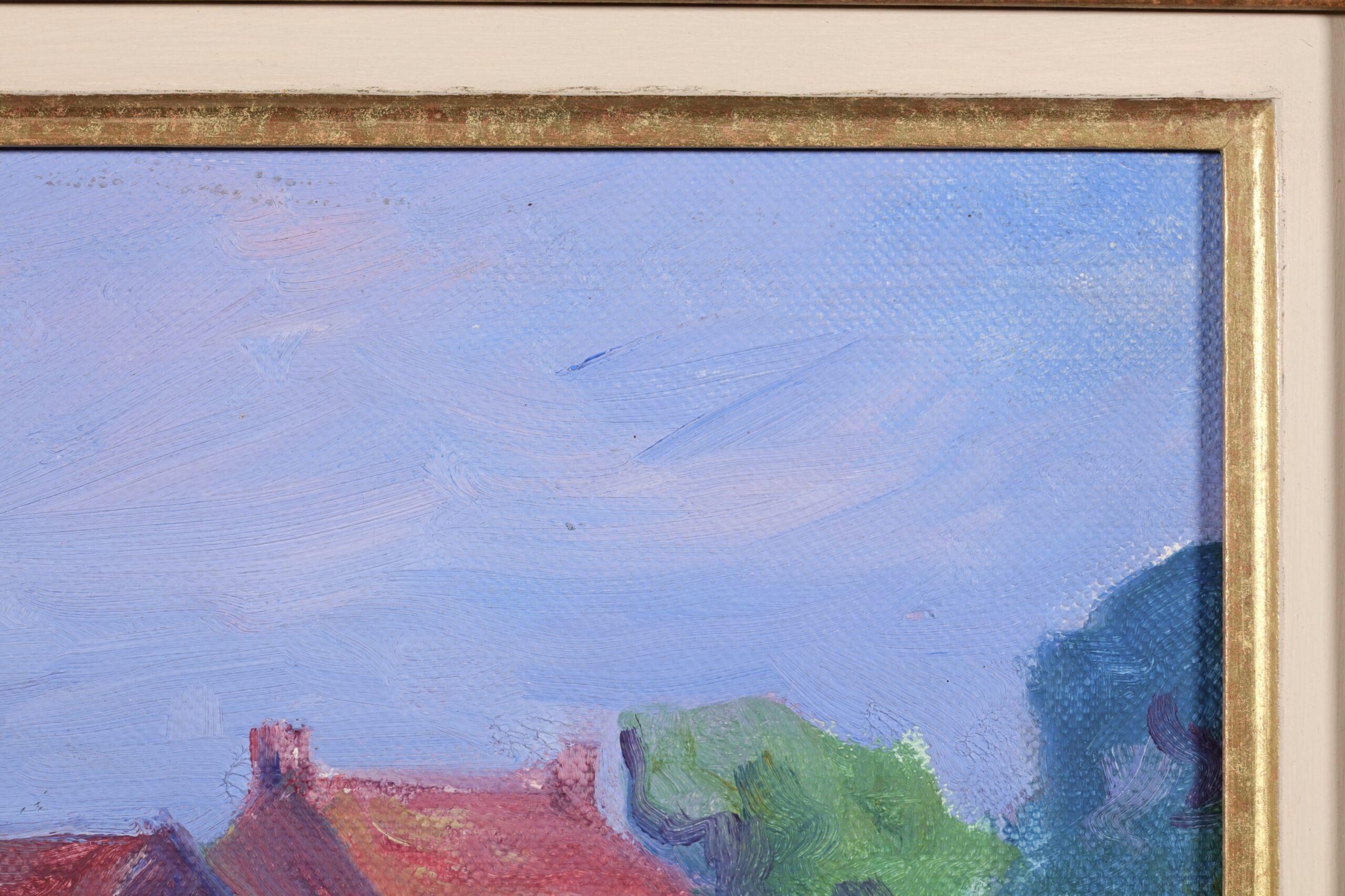 Una granja de Sussex - Paisaje fauvista Pintura al óleo de Robert Polhill Bevan en venta 3