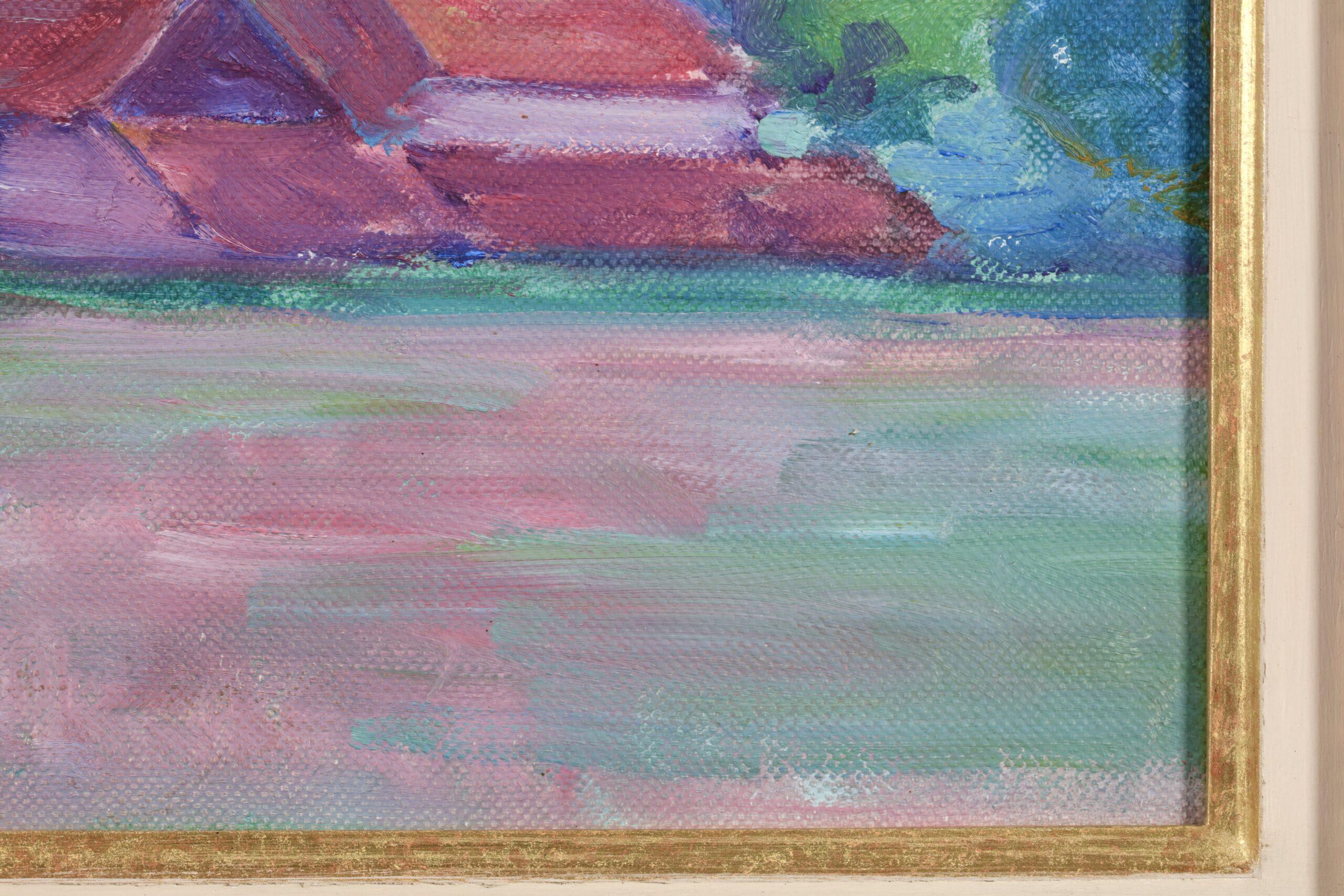 Una granja de Sussex - Paisaje fauvista Pintura al óleo de Robert Polhill Bevan en venta 7
