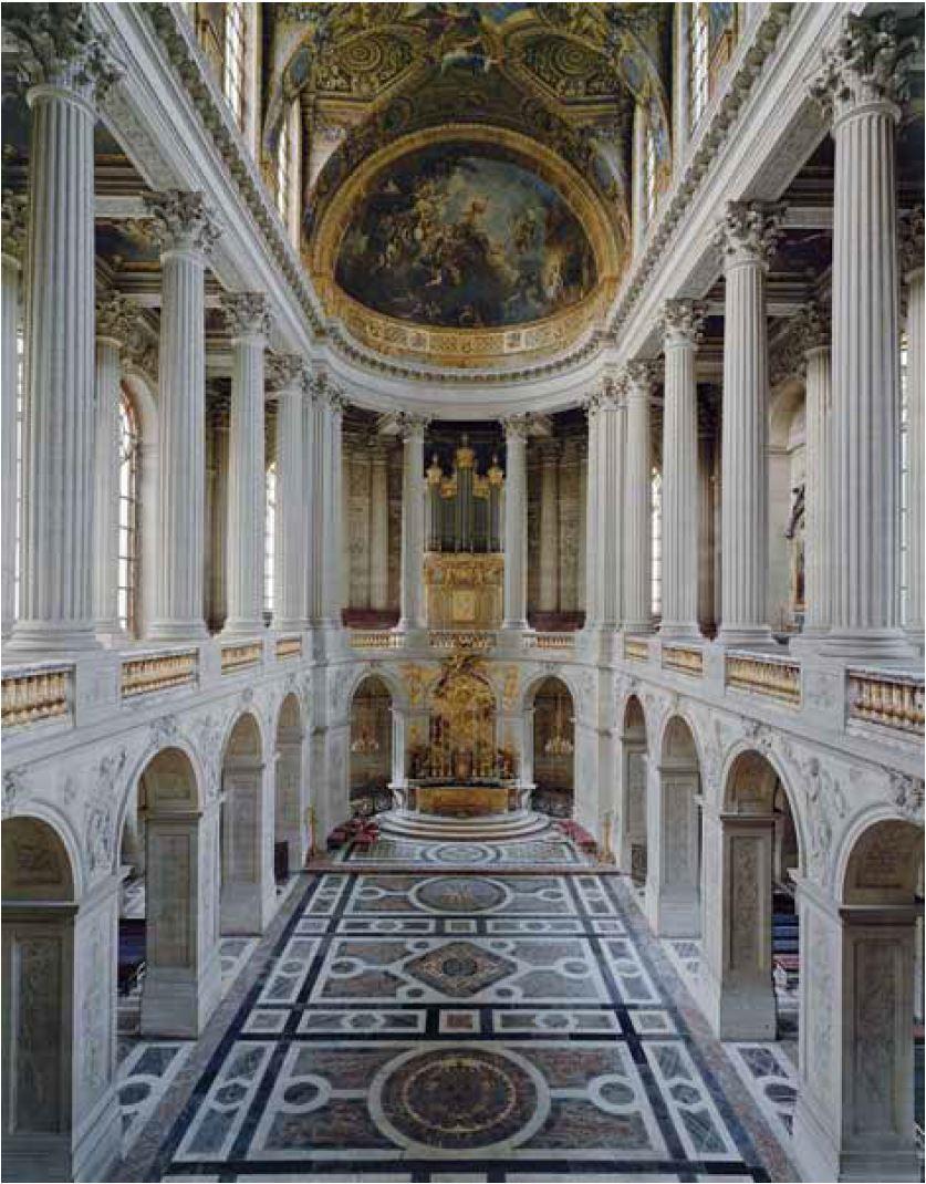 Robert Polidori Color Photograph - Chapelle Chateau de Versailles - architectural interior portrait of the monument