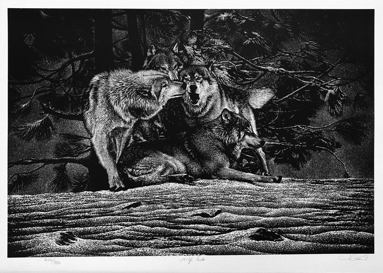 Robert Pow Animal Print - WOLF PACK