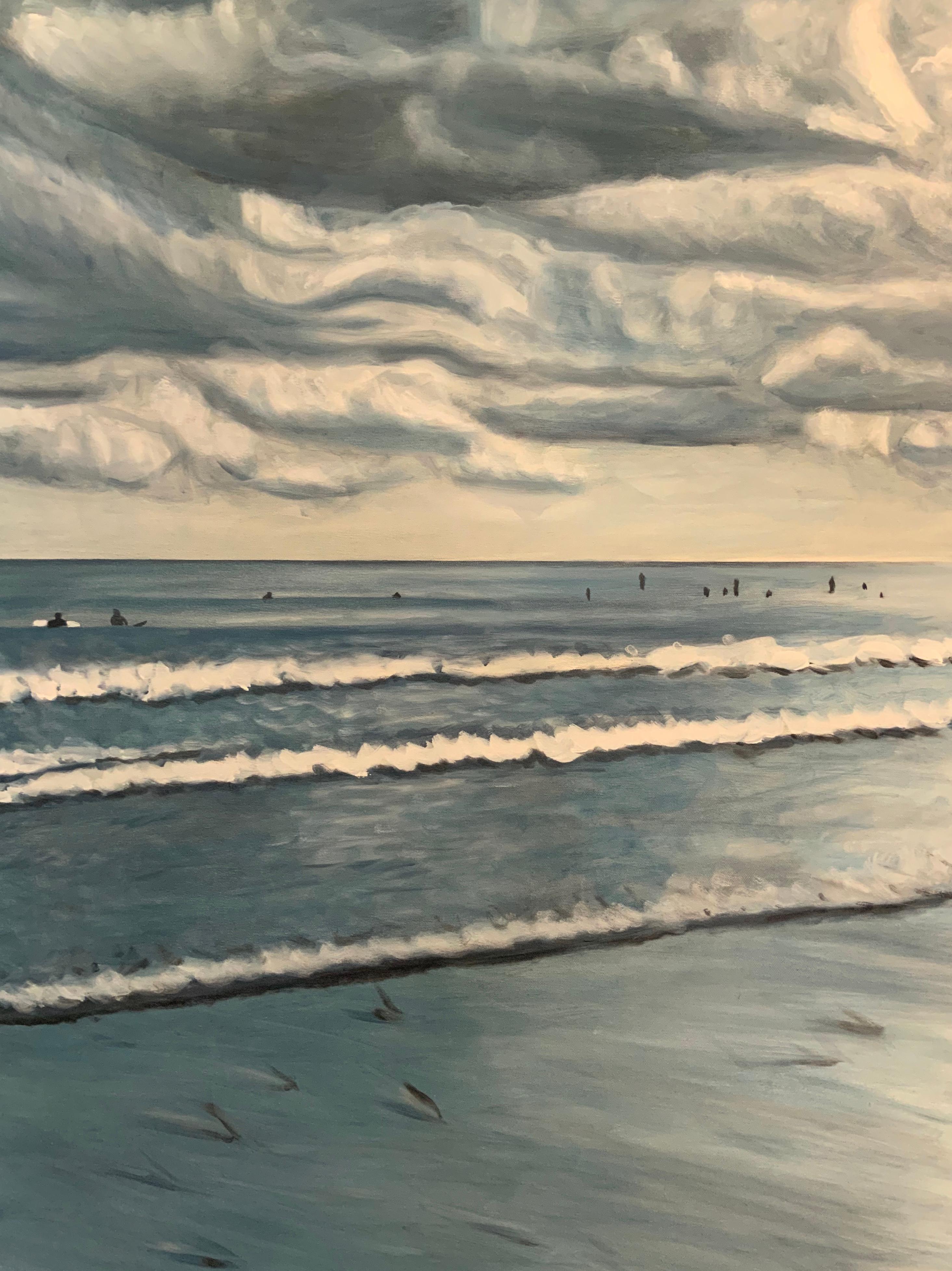 Silberlandschaft – Painting von Robert Preston