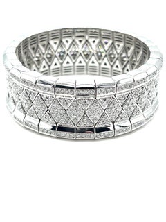 Robert Procop Bracelet extensible en or blanc « Queen of Diamonds » avec diamants 11,10 carats