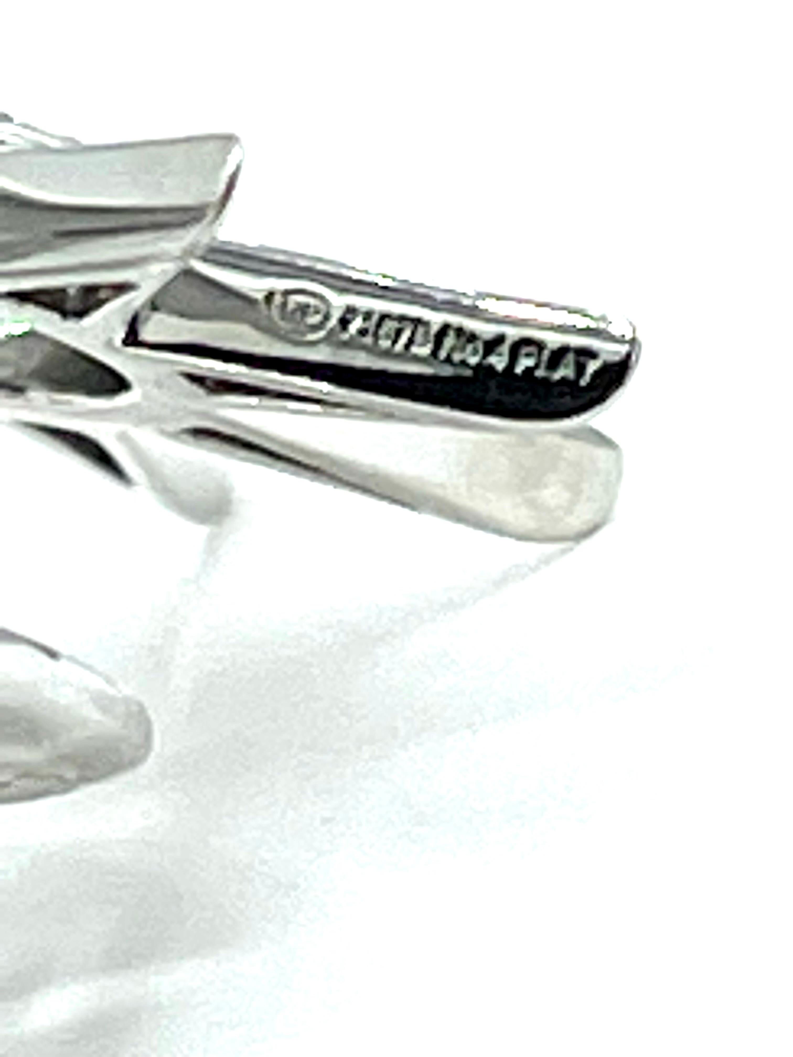 Women's or Men's Robert Procop 1.57 Carats Diamond Luminous Twinkle Star Platinum Earrings For Sale