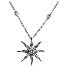 Robert Procop 2.60 Carat Diamond Luminous Starburst Pendant Necklace