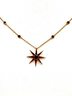 Robert Procop 2,96 Karat Rubin Luminous Starburst Anhänger Halskette in Rose Gold