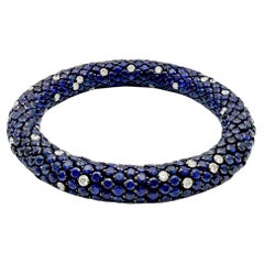 Bracelet flexible « Eternity Celebration » de Robert Procop, avec saphirs et diamants