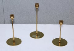 Robert R Jarvie Style Brass Candlesticks By Virginia Metalcrafters