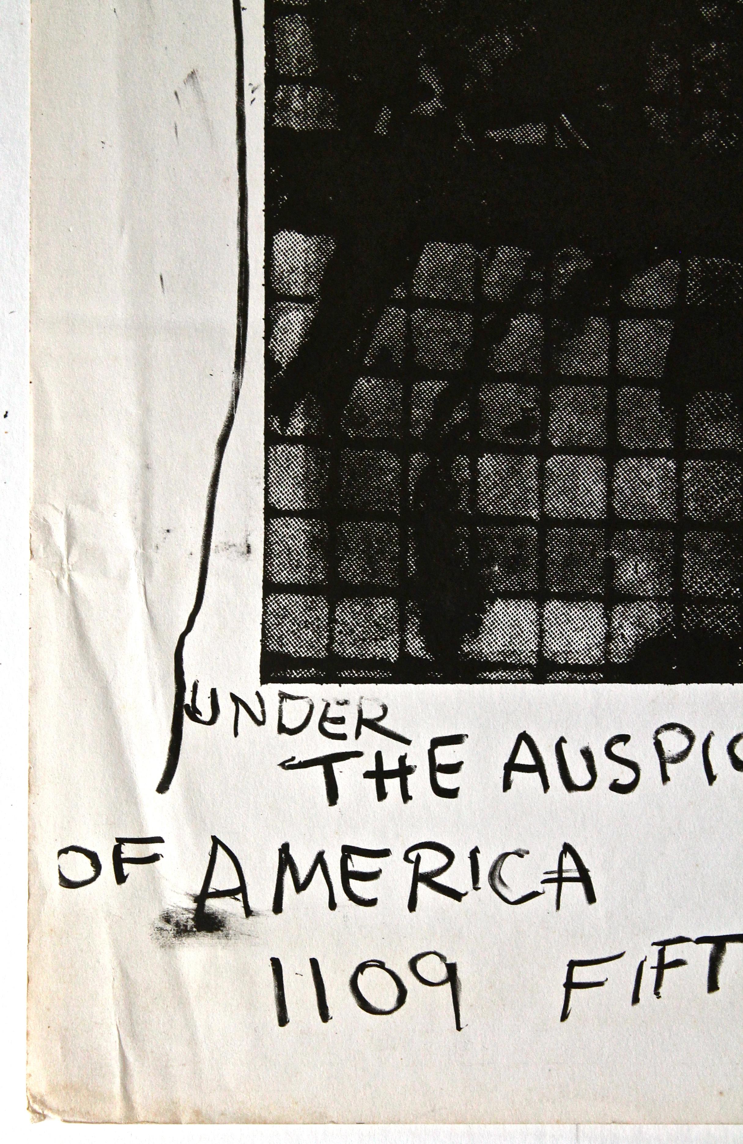 Moderne Affiche du musée juif Robert Rauschenberg, 1963