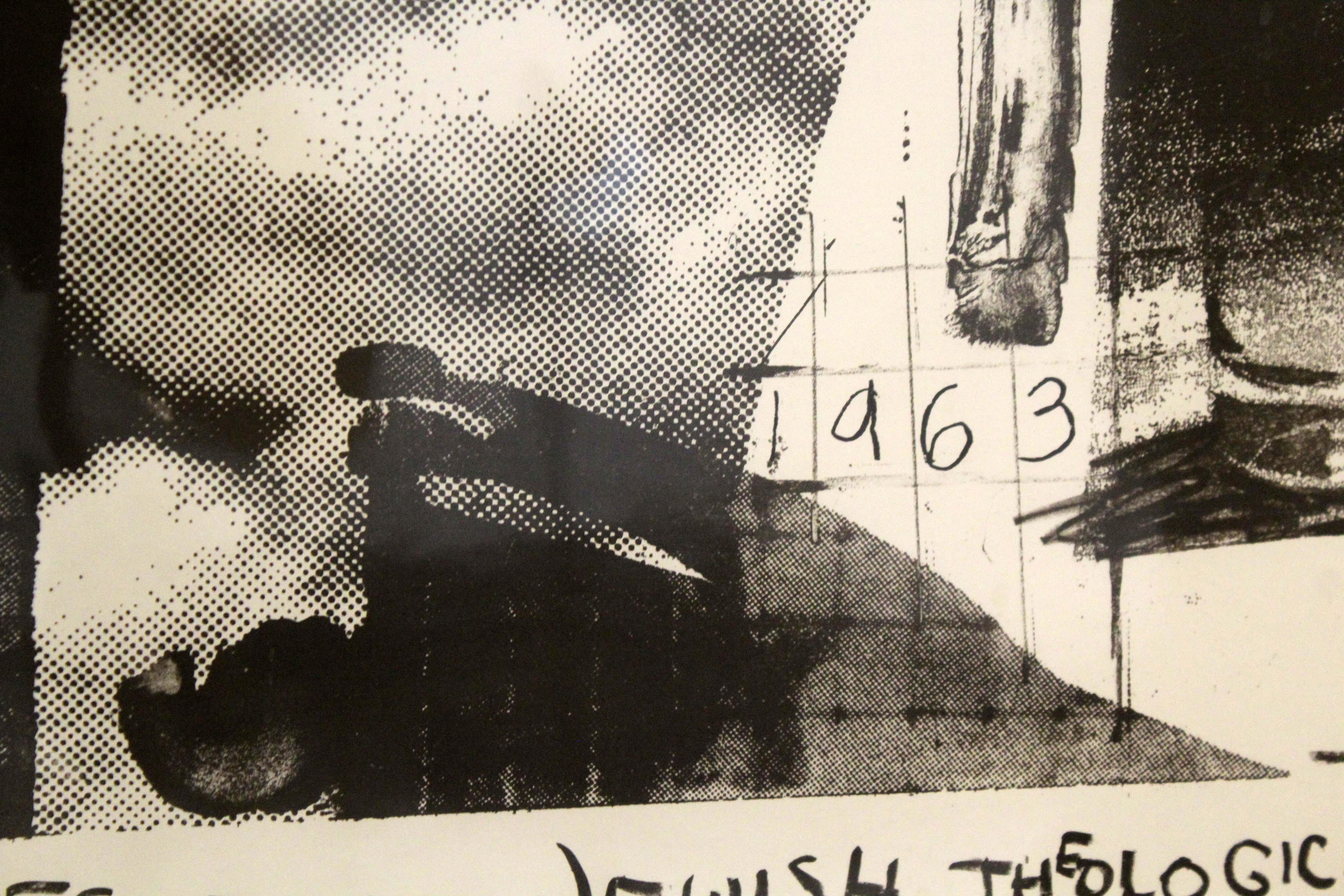 Mid-20th Century Robert Rauschenberg at The Jewish Museum Vintage Exhibition Poster 1963 Unframed