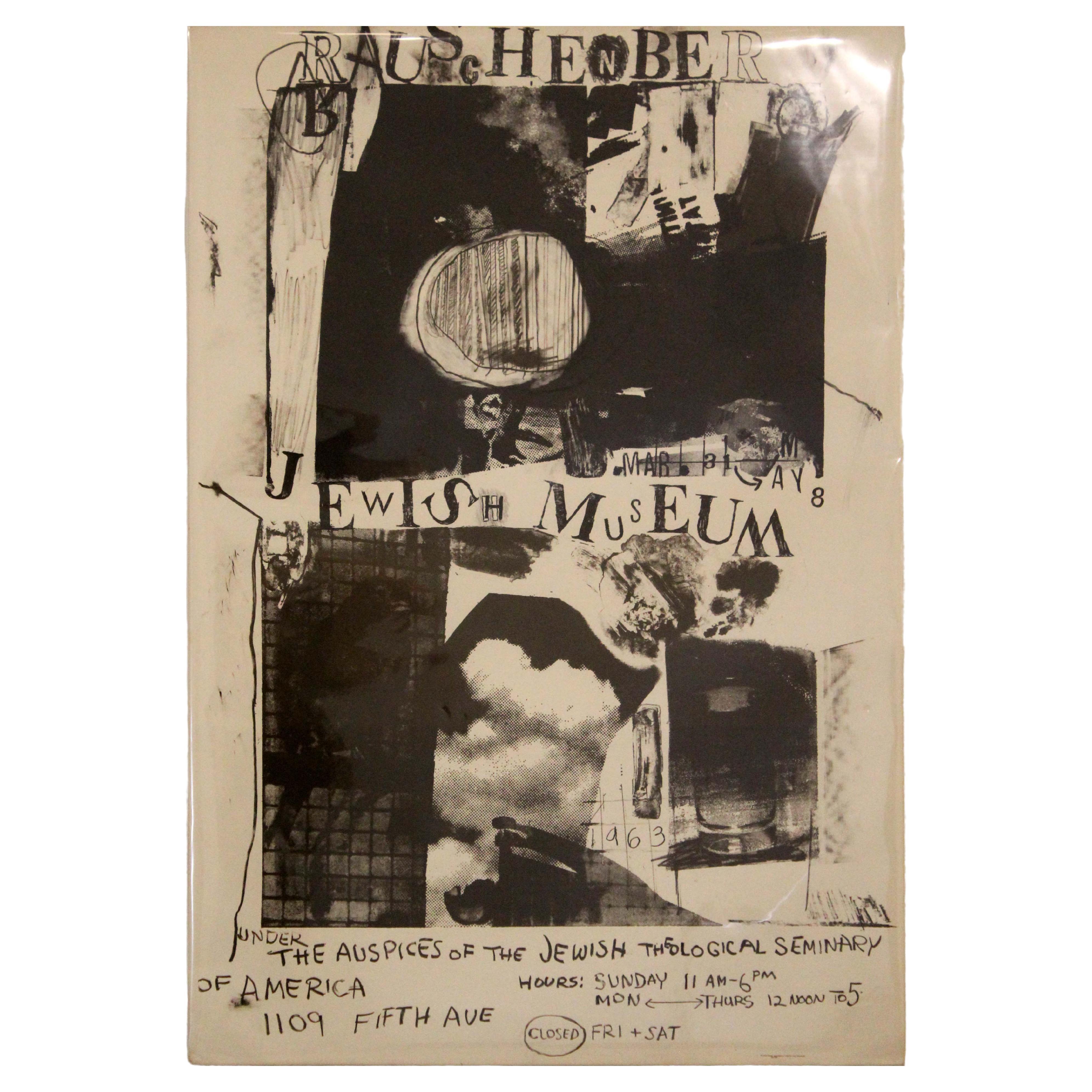 Robert Rauschenberg at The Jewish Museum Vintage Exhibition Poster 1963 Unframed