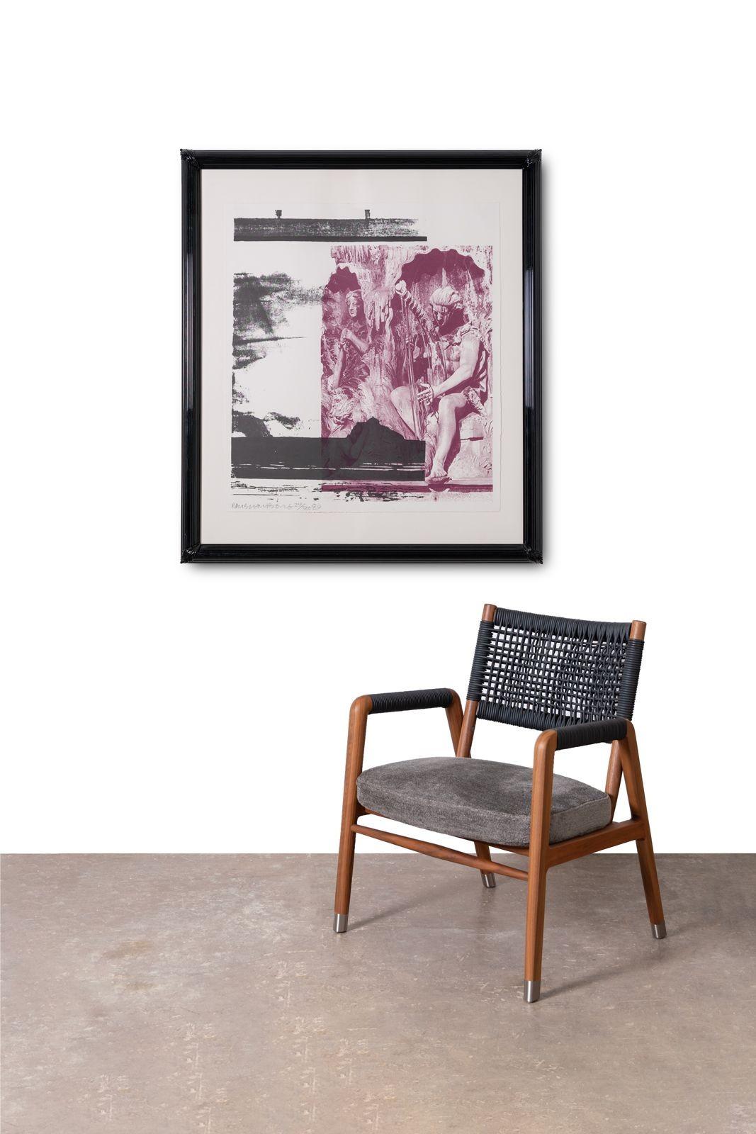 Litografia firmata e numerata su carta intelata disegnata da Robert Rauschenberg dal titolo 