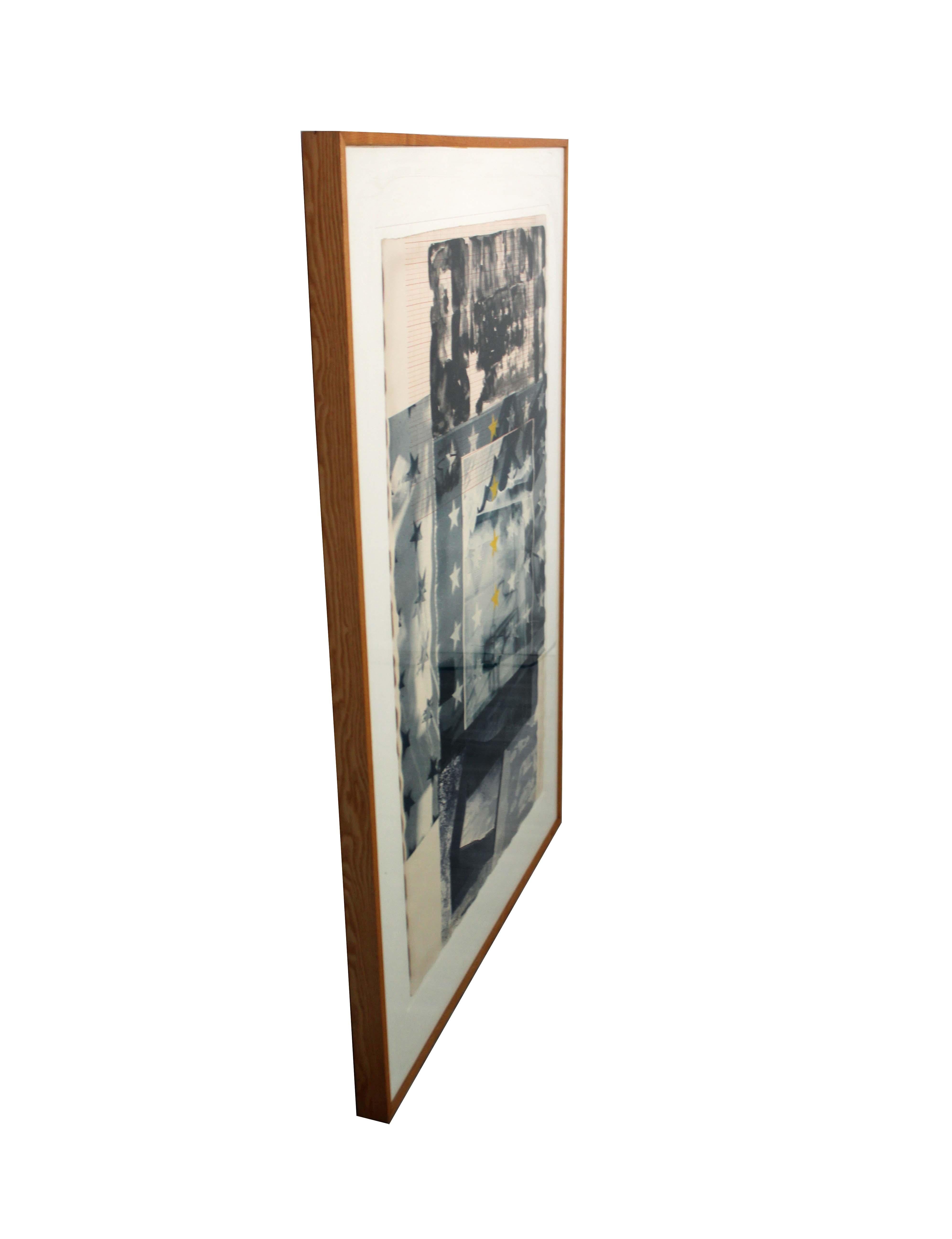 Robert Rauschenberg Carillon 1981 Signed Lithograph 12/29 Framed 4