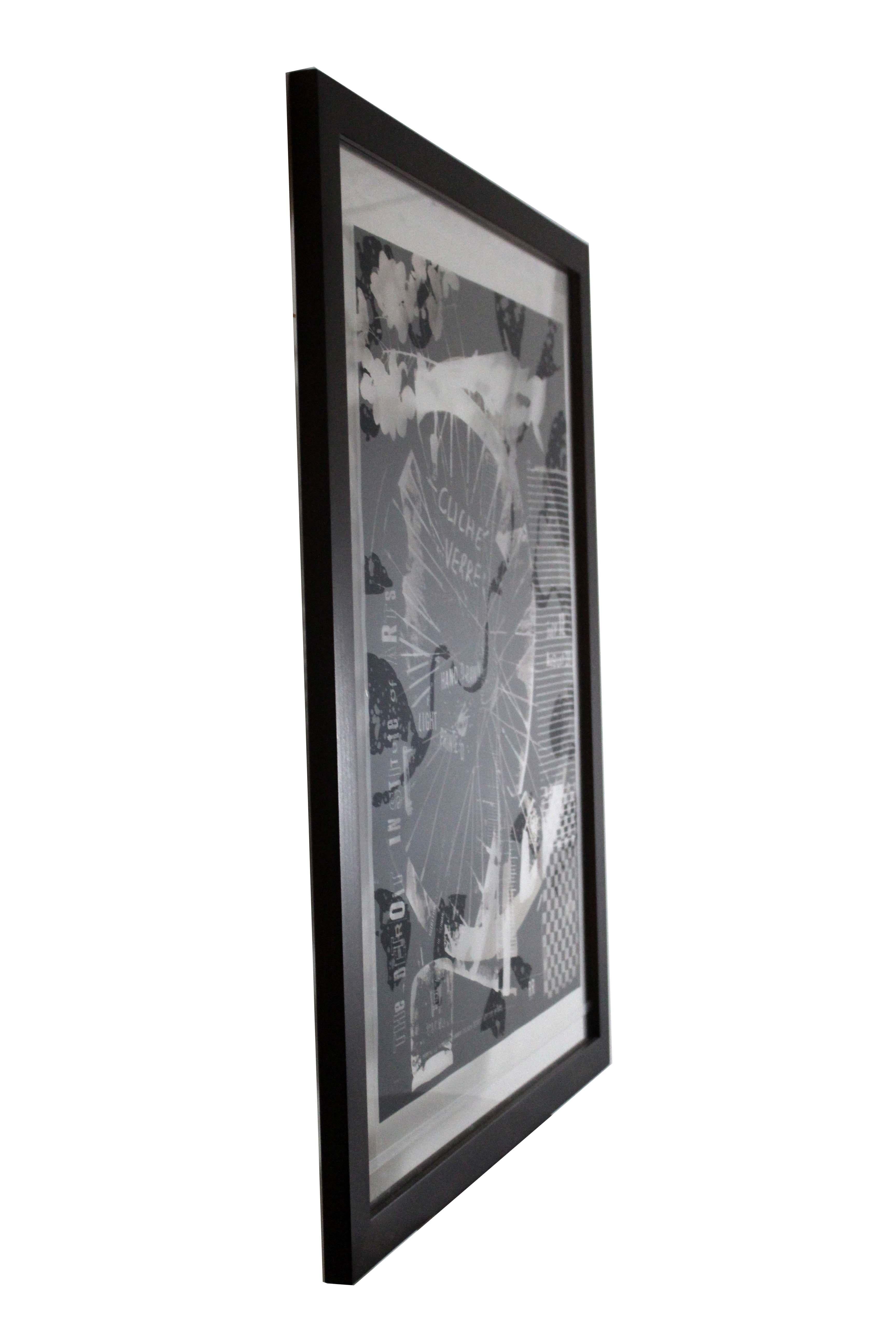 Robert Rauschenberg Cliche Verre Offest Lithograph on Mylar 1980 DIA In Good Condition In Keego Harbor, MI