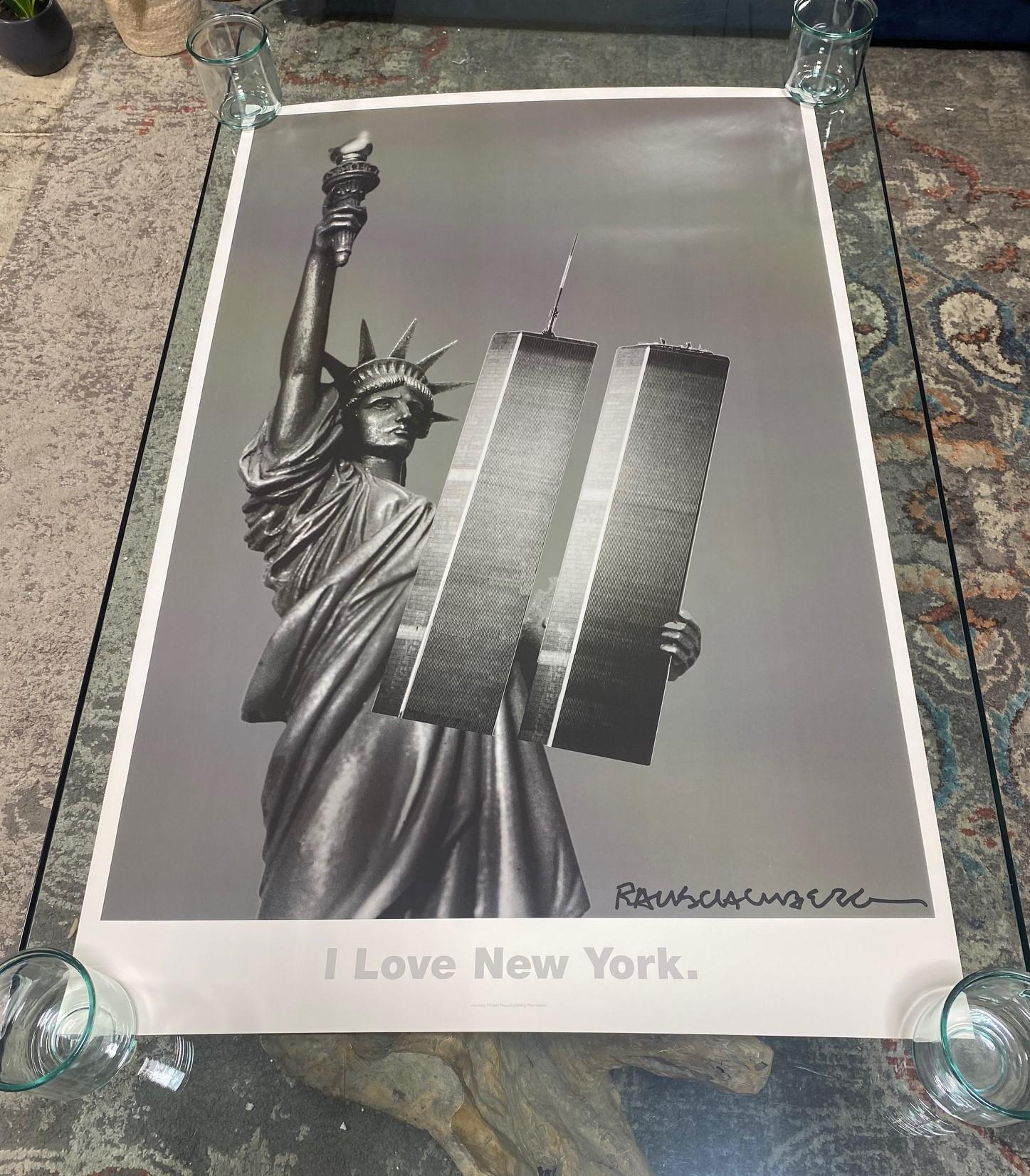 Affiche lithographie I Love New York, 2001 de Robert Rauschenberg en vente 6