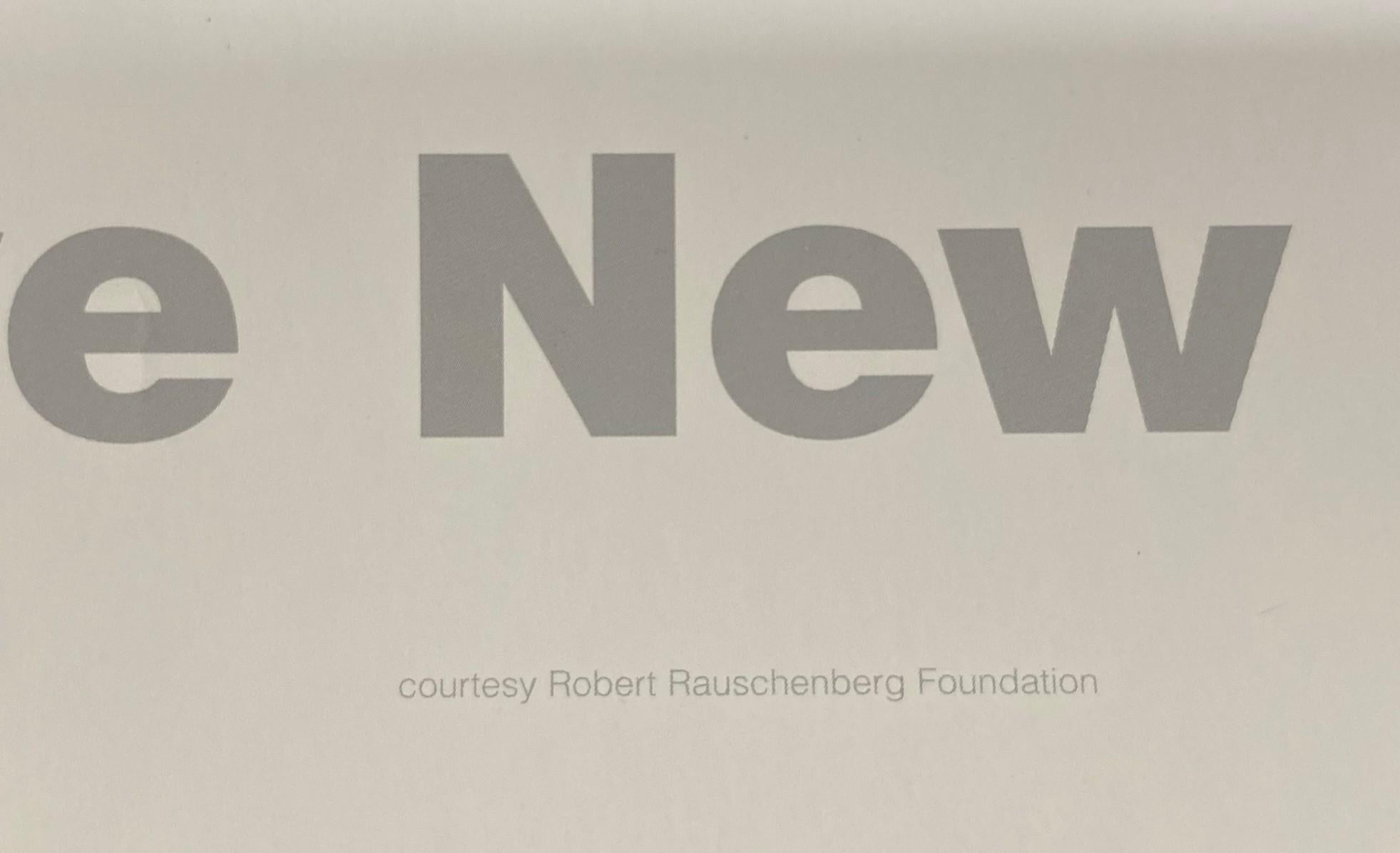 Robert Rauschenberg Lithographieplakat I Love New York, limitierte Auflage, I Love New York, 2001 im Angebot 1